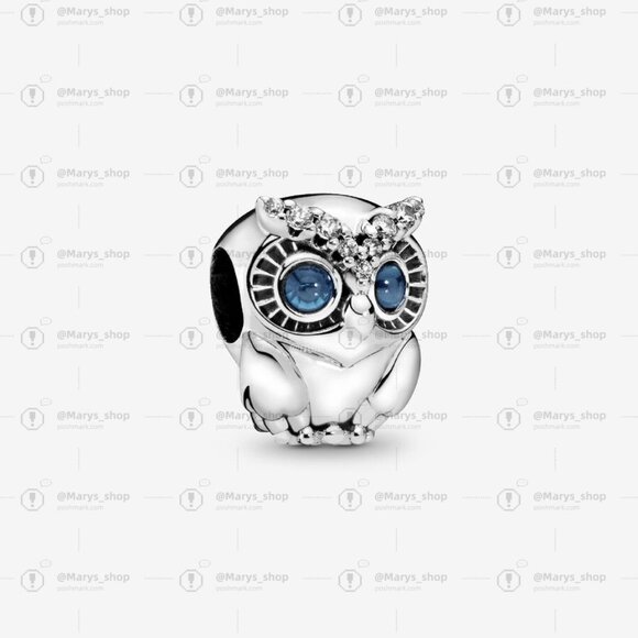 Pandora Sparkling Owl Charm|Pendant - Picture 1 of 2